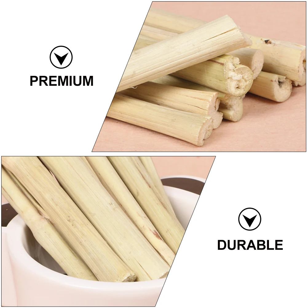 

1set Bamboo Teething Stick Chew For Small Pets Rabbit Hamster Guinea Pig Dental Care Grinding Plaything Bite Resistant