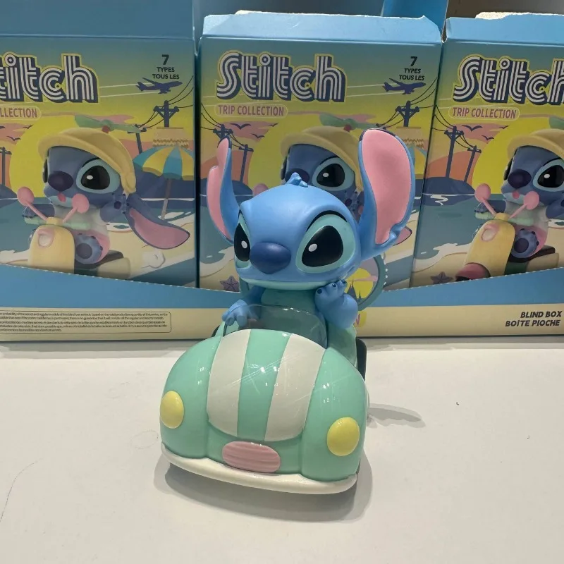 MINISO Disney Stitch Swim Series Blind Box Stitch Ornament Anime Figure ragazzi ragazze Cute Mystery Box Gift