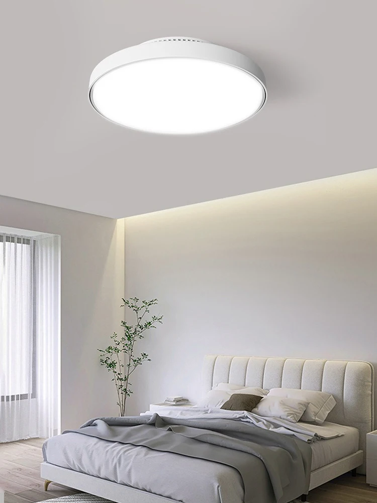 LED Invisible sans lame ventilateur de plafond lumière moteur sans brosse 6 vitesses télécommande gradation ventilateur de plafond lumières chambre ventilateurs électriques