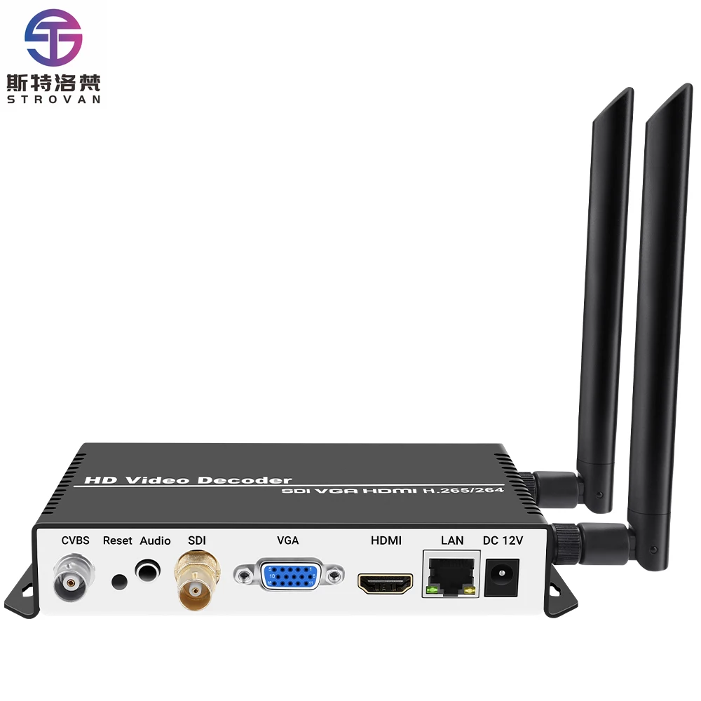 

H.265 H.264 SDI HDMI VGA CVBS Video Streaming Decoder HD IP Decoder for Decoding Support SRT