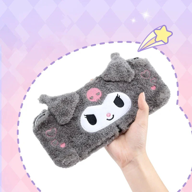 Sanrio Kuromi Switch Case Oled Accessories Anime Cartoon Plush Soft Case Split Full Cover Drop-proof Student Holiday Gift