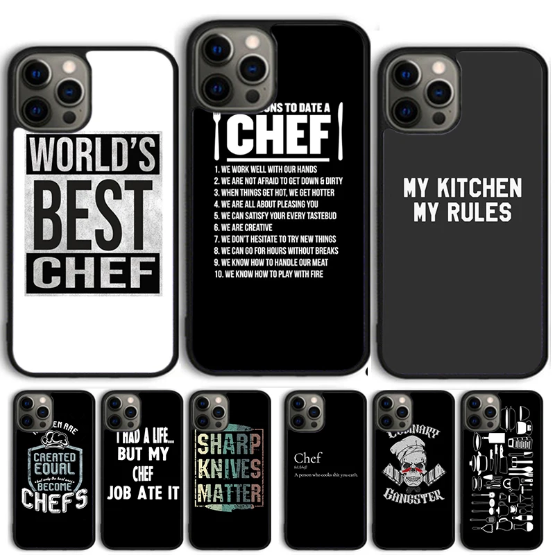 CHEF funny and humor Phone case  For iPhone 16 15 14 X XR XS 11 12 mini 13 Pro MAX Plus cover shell coque