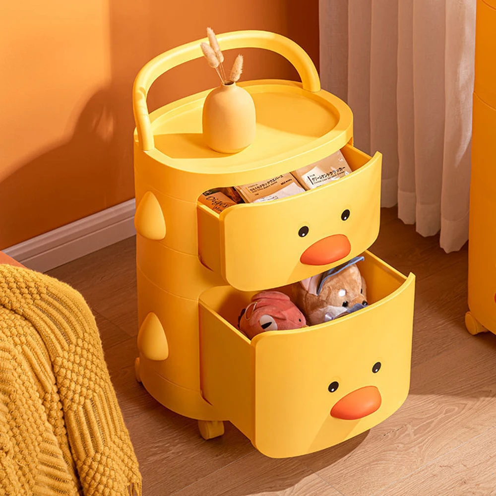 

Snack storage rack children's toy storage rack movable multi story living room bedroom dormitory storage and organization tool