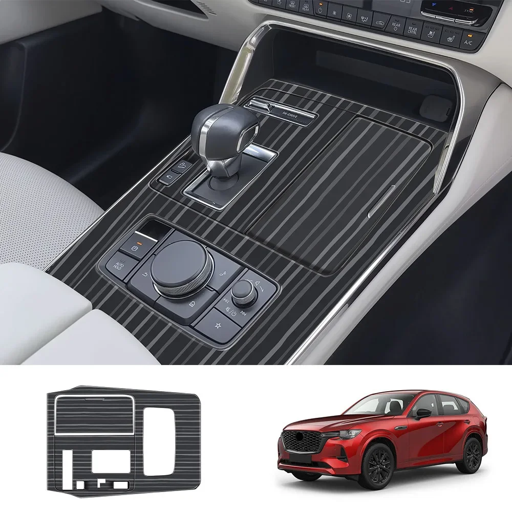 

LHD для Mazda CX-60 CX60 CX60 2022-2024 коробка передач панель переключения передач рамка крышка отделка аксессуары для интерьера Стайлинг украшения
