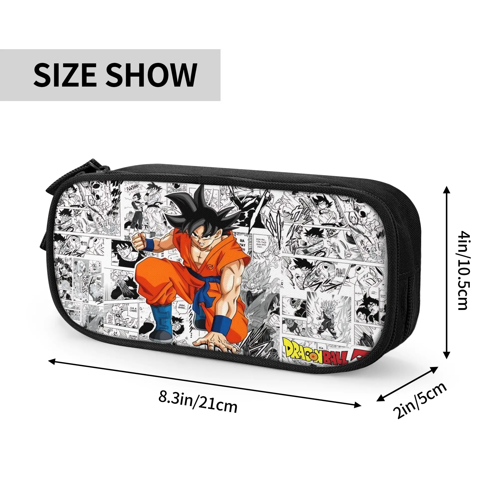Custom Dragon Ball Z Large Capacity Bags for Child  School Pencil Bag for Boys Gilrs Kids