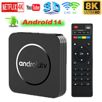 Q11 Android 14.0  Smart TV Box Support WIFI 8K 4KHD BT 3D Quad Core 32G64G AllwinnerH3 Voice Media player Fast Set top box