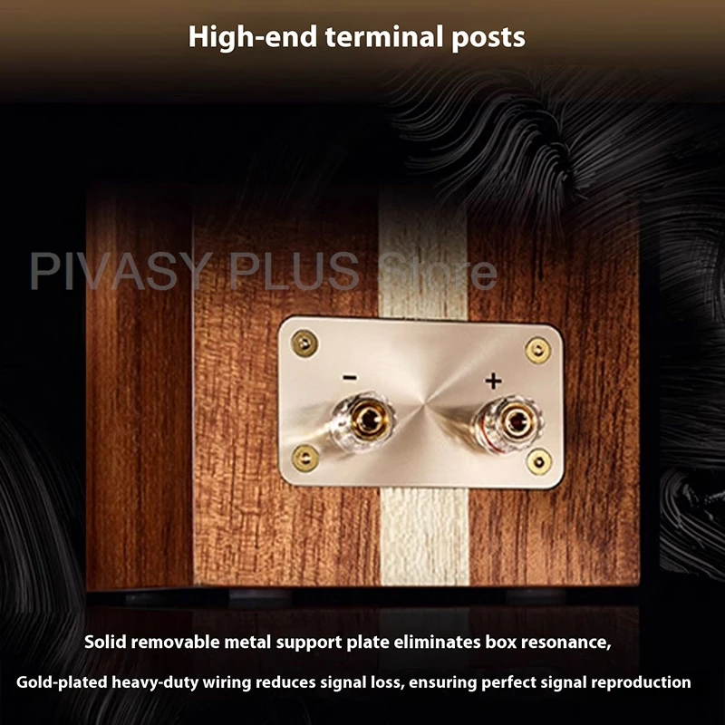 Саундбар премиум-класса Hi-Fi, книжная полка, 45-дюймовый НЧ-динамик, 1-дюймовый шелковый купольный твитер, частотная характеристика, отделка кедрового дерева