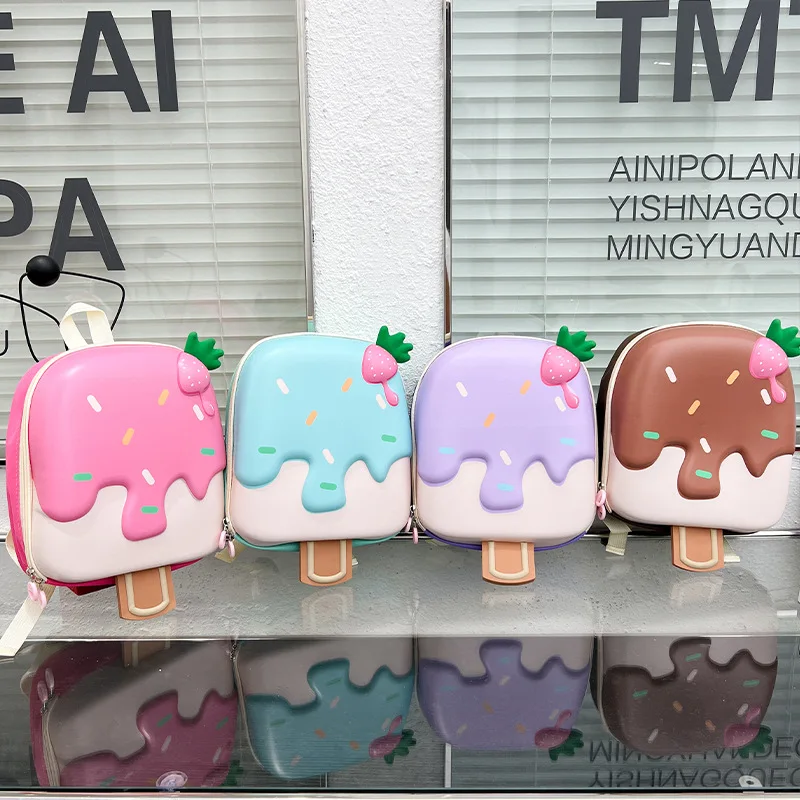 

Korean Version Ice cream Shape Children's Backpack Kindergarten Schoolbag 3-5 Years Old Boys Girls Cute Children Bag