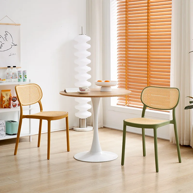 Plastic Chair Household Dining Chair Thickened Back Chair
