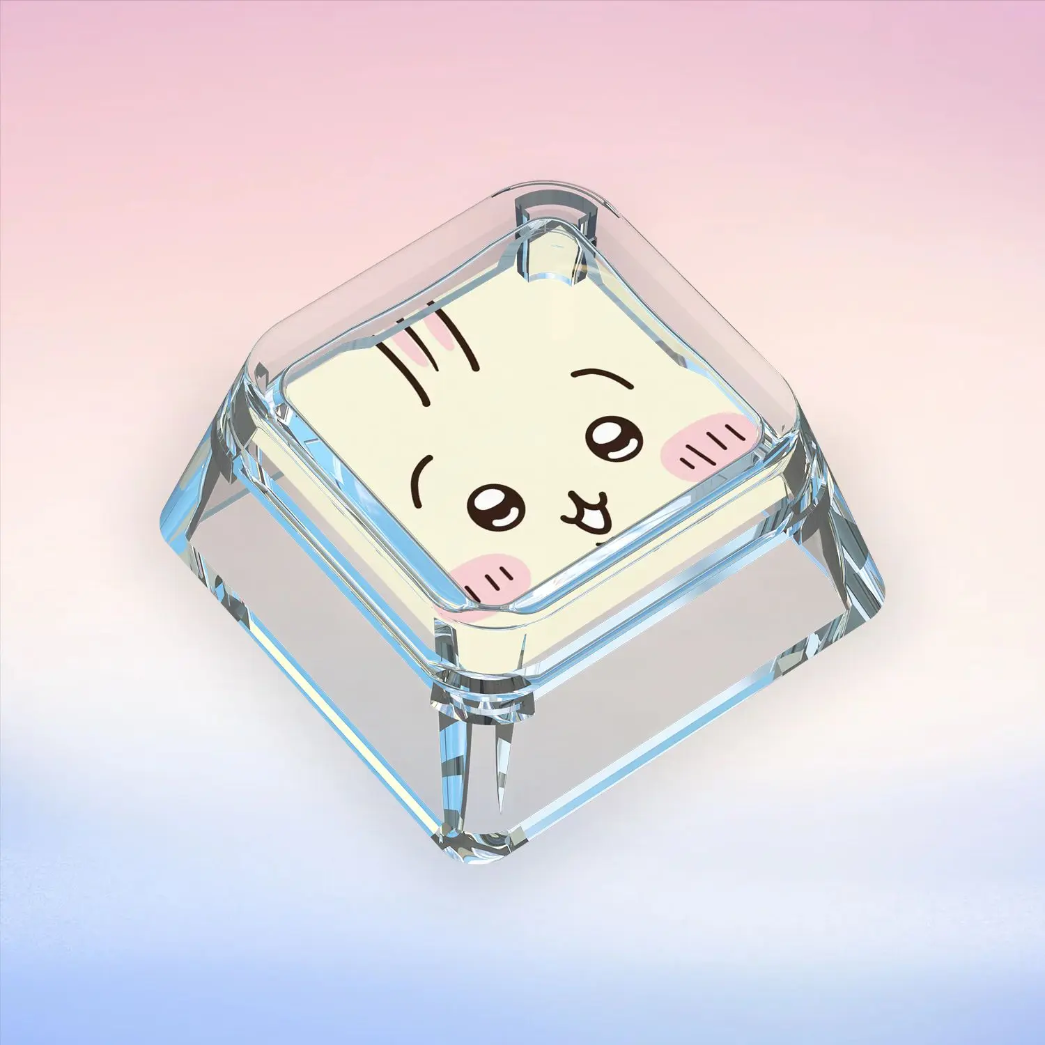 New Chiikawa Mechanical Keyboard Personalized Keycaps Cross Axis Body Usagi Cute Keyboard Cap Transparent Keycaps Gifts Toys