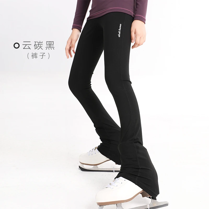 Girl skating clothes pattern skating training clothes tops high elasticity plaid breathable outwear pants