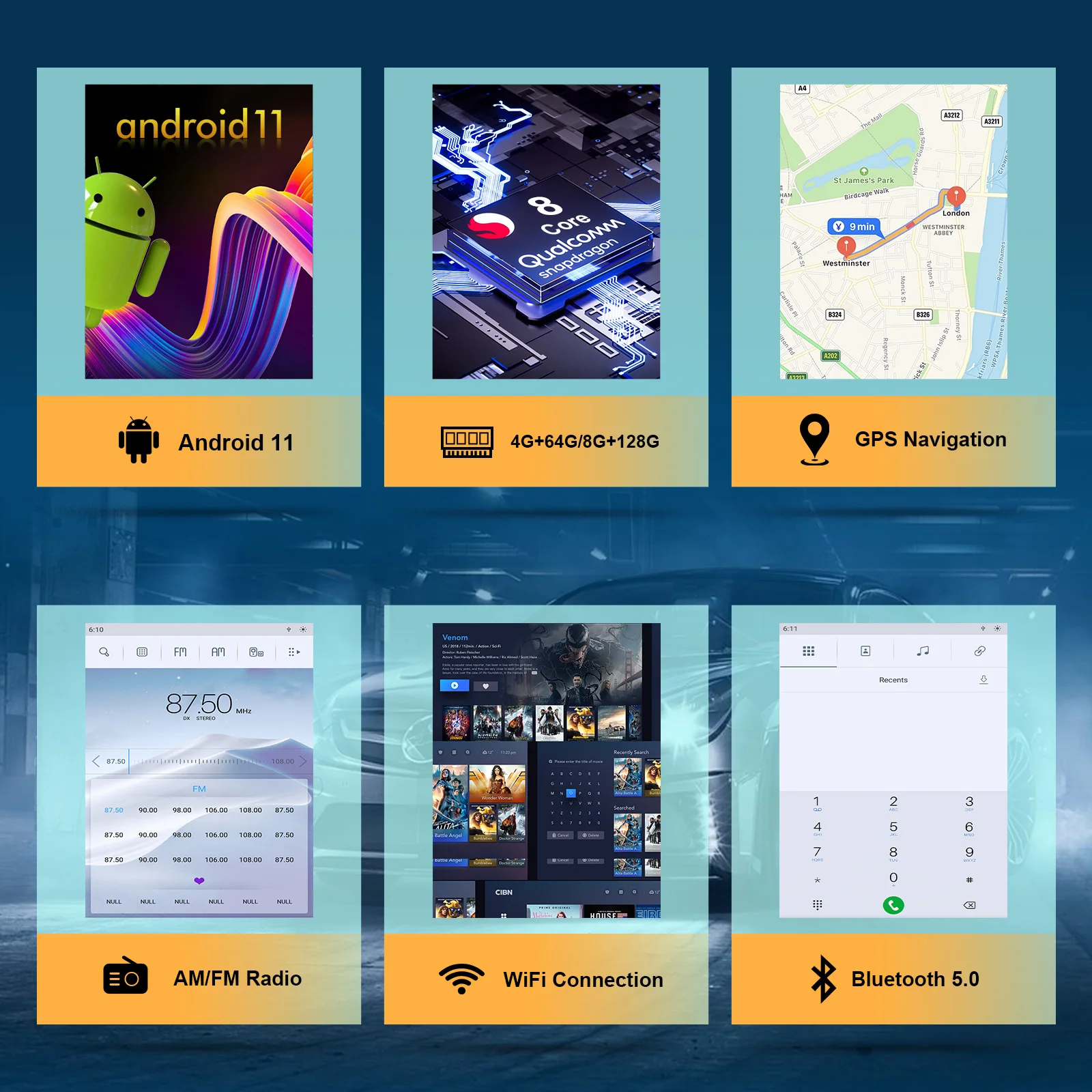 12.1 بوصة اللاسلكية Carplay تسلا شاشة راديو السيارة مشغل وسائط متعددة لفورد موستانج 2010-2014 رئيس وحدة لتحديد المواقع والملاحة