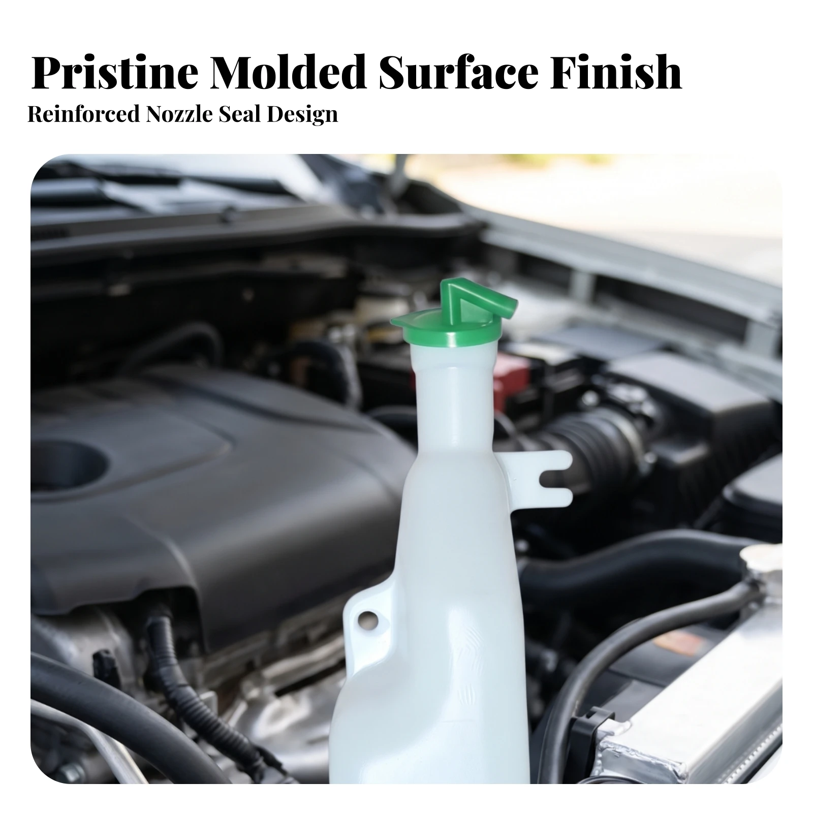 Coolant Reservoir Tank with Cap Translucent Overflow Reservoir Bottle with Cap Coolant Expansion Bottle Long-Lasting Vented