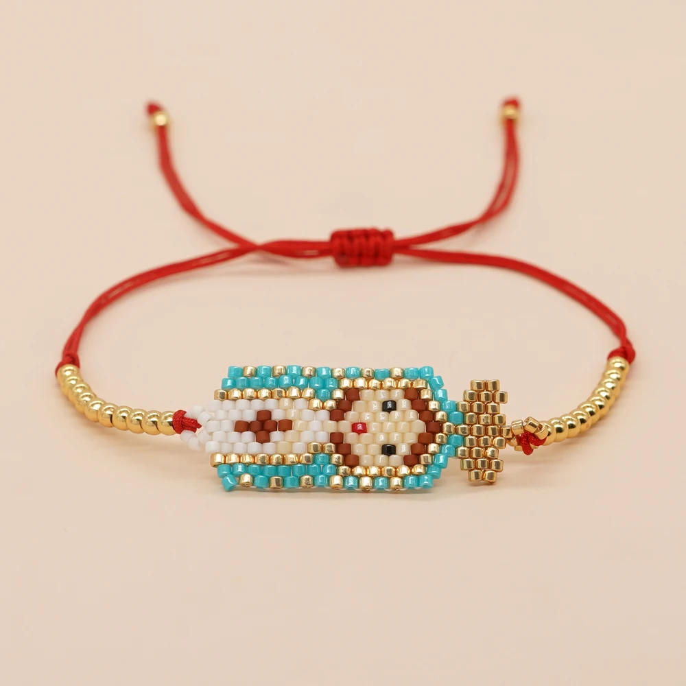 Go2goho Bohemian Woven Miyuki Beaded Bracelets For Women Lovely Little Girl Beads Chain Adjustable Jewelry Party Gifts 2024 New