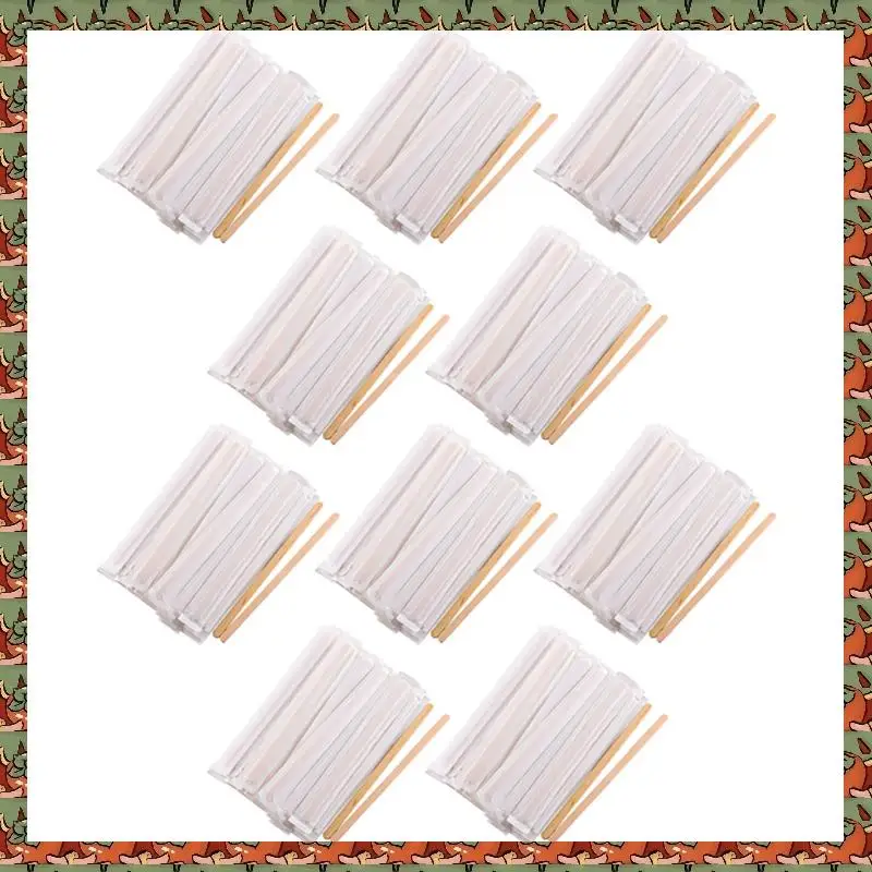 

ABLQ 1000Pcs 5.5 Inch Coffee Stirrers Sticks -Natural Wood Eco-Friendly Coffee Beverage Milktea Disposable Stirrer Stick