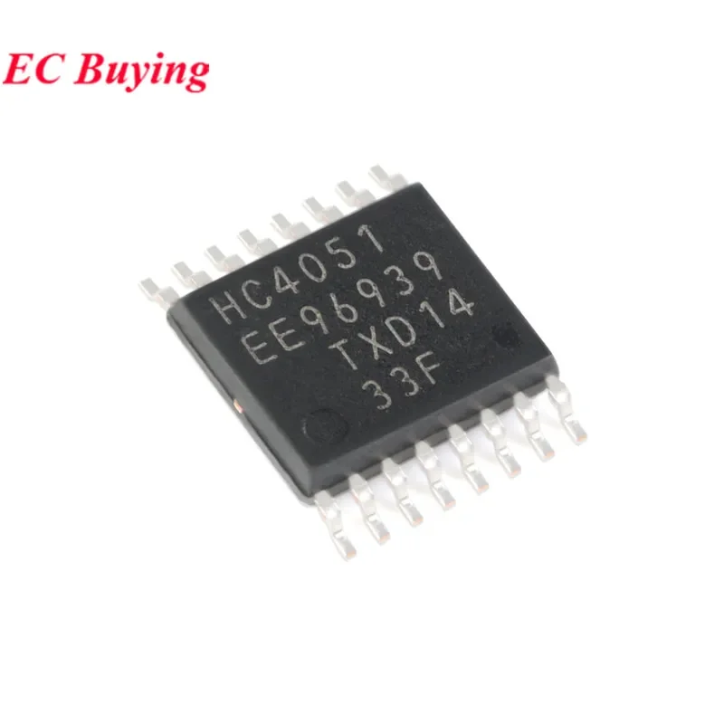 10 Buah/5 Buah 74HC4051PW 74HC4051 SN74HC4051PWR 74HC4051PW,118 HC4051 TSSOP-16 8-Channel Analog Multiplexer/Demultiplexer Chip IC