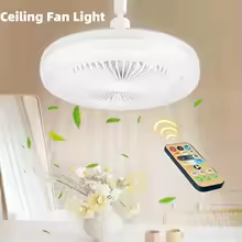 Fan Ceiling 2 Em 1 Com Controle Remoto, Suporta Quarto E Living!