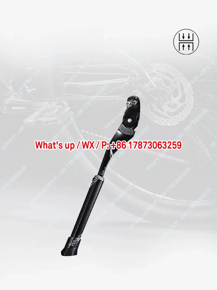 Rugged, adjustable bicycle integrated rear stand