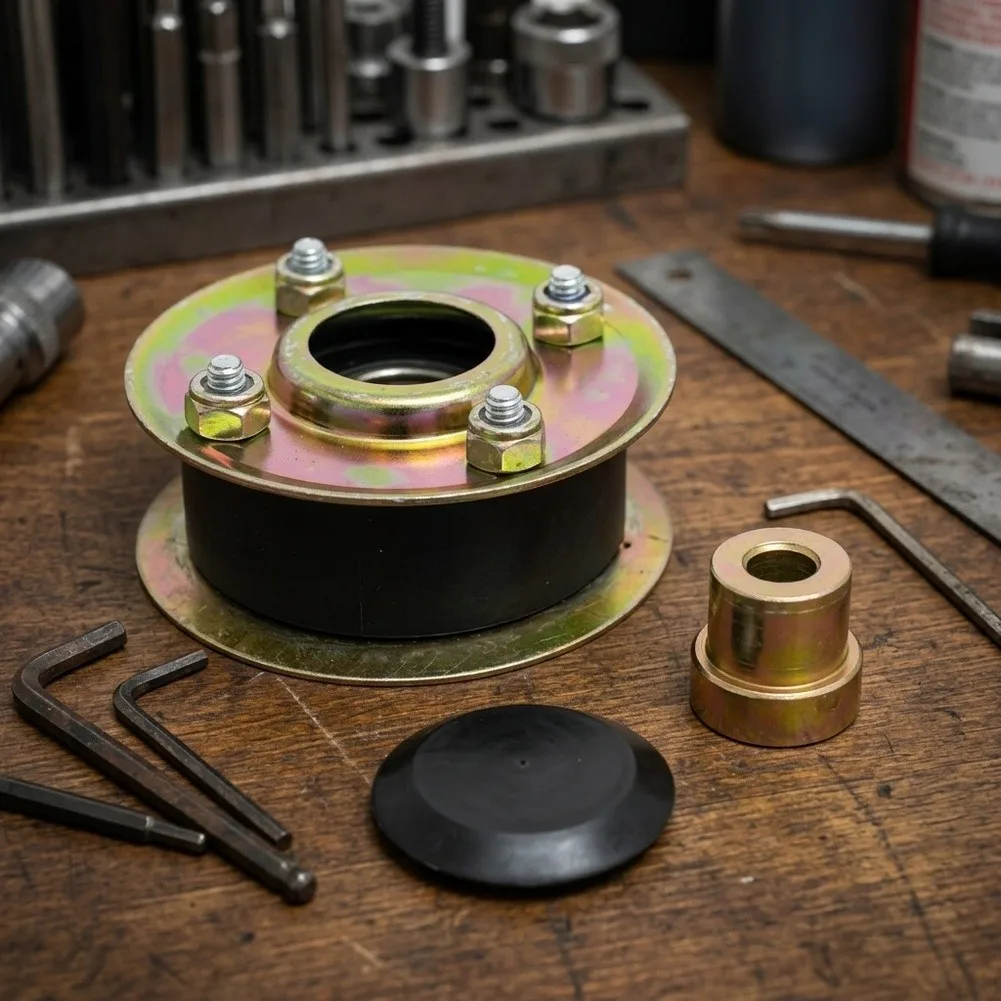 Metal Pulley Kit 7cm Black for 131-4529 131-4509 125-2532 Precision Engine Pulley Replacement Part for Maintenance