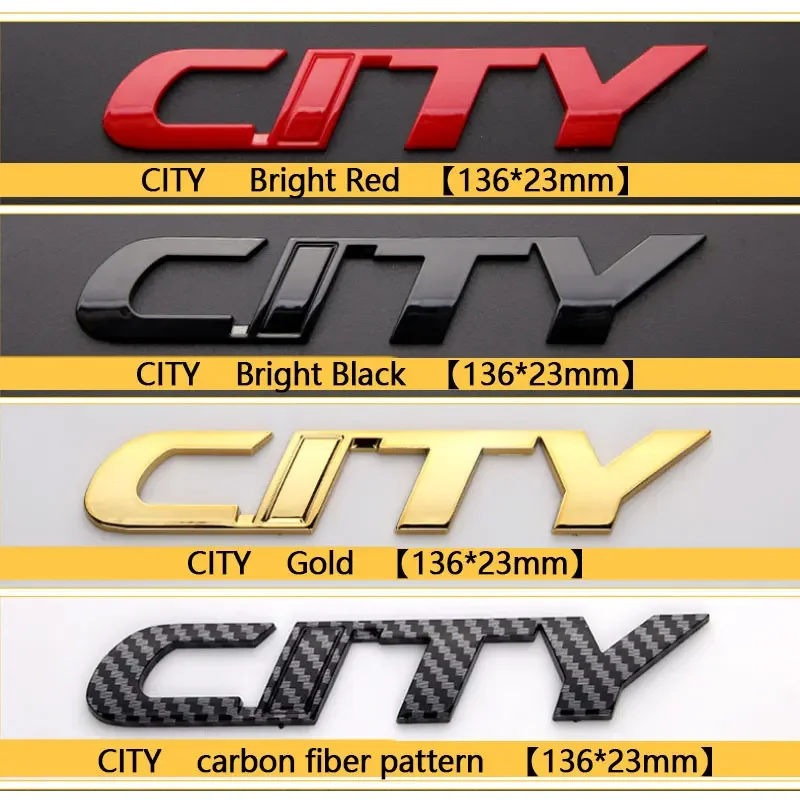 For HONDA series CIVIC Accord CITY FIT fit refir i-VTEC JAZZ 4WD logo letter car stickers English label rear trunk accessories view 5