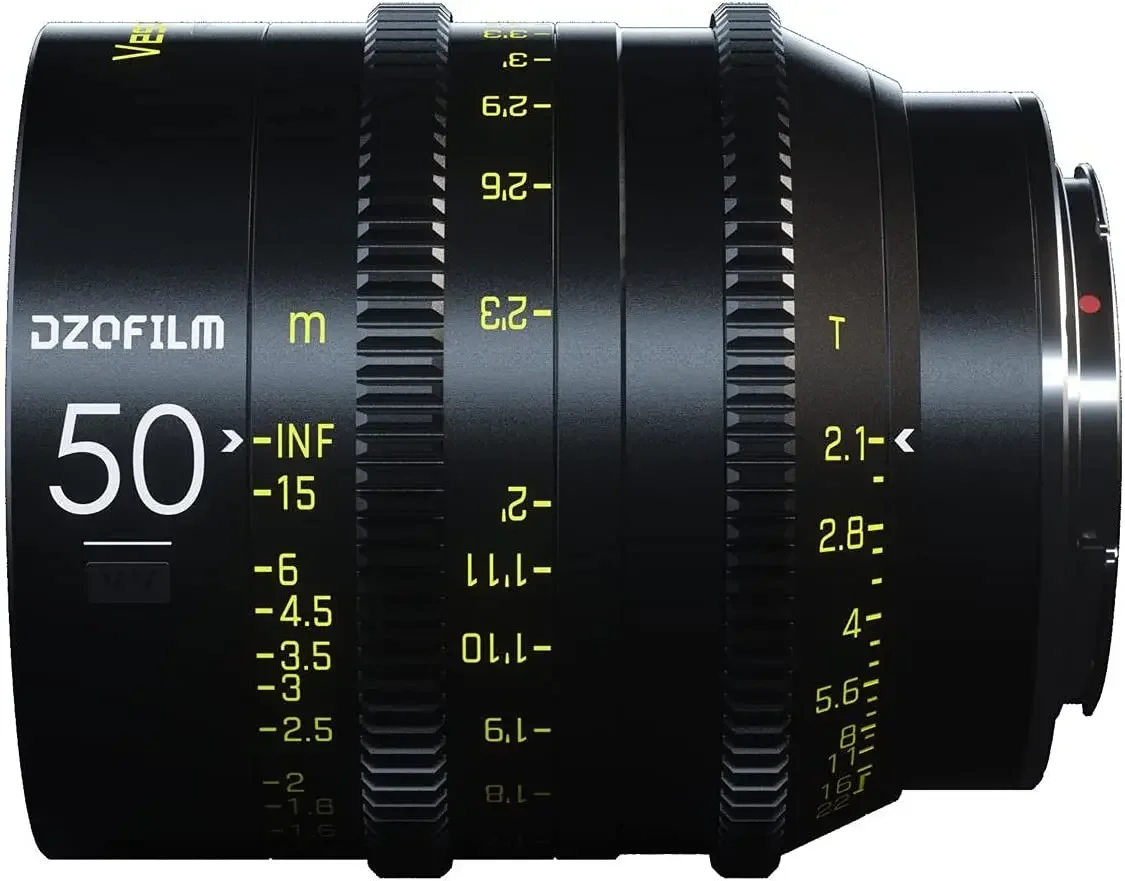 

Кинообъектив DZOFILM Vespid Prime 50mm T2.1 для полнокадровых камер/Vista Vision, крепление EF