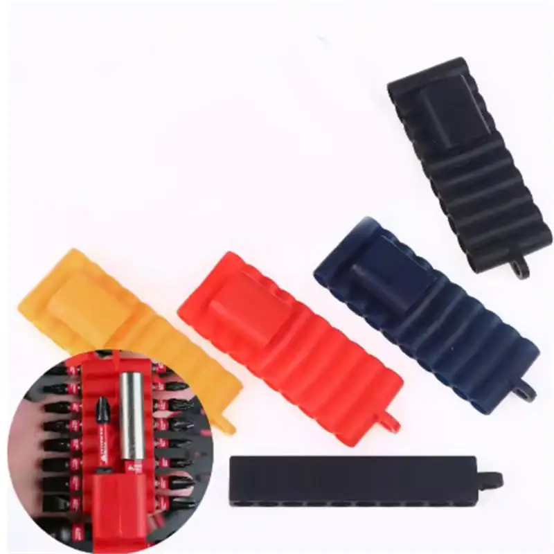 

Portable 22-Hole Bit Holder With Carabiner | 6.35mm Hex Screwdriver Bit Storage Organizer For Tool Bits
