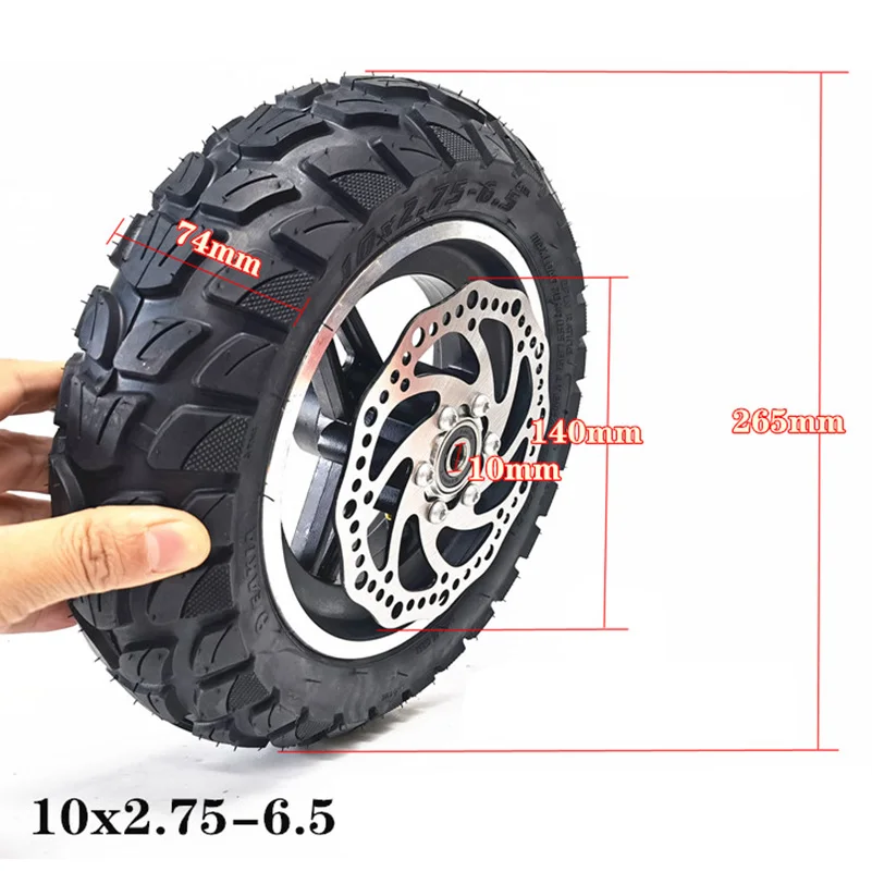 10 Inch Tubeless Tyre Solid  10x2.75 10x2.75-6.5 for Electric Scooter 10x2.70-6.5 Off-Road Vacuum Explosion-proof Tire Parts