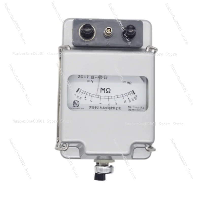 

ZC-7 Insulation Resistance Tester 500V 2500V 5000V Megohmmeter Aluminum Case Manual Megger for Electrician HVAC