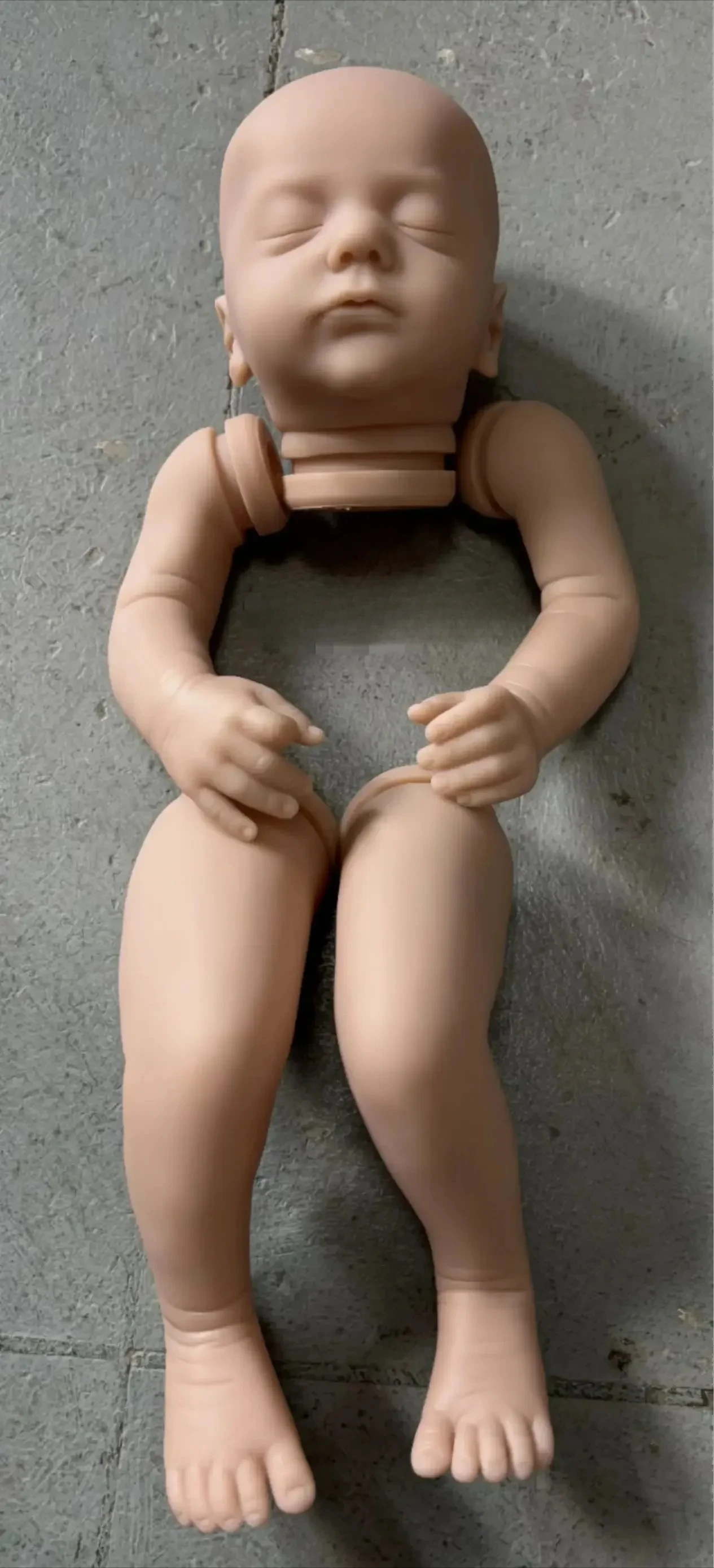 Zestaw DIY dla lalek Reborn Alessia, miękki w dotyku, NPK 20'', niedokończony, niepomalowany, świeży kolor, puste części.