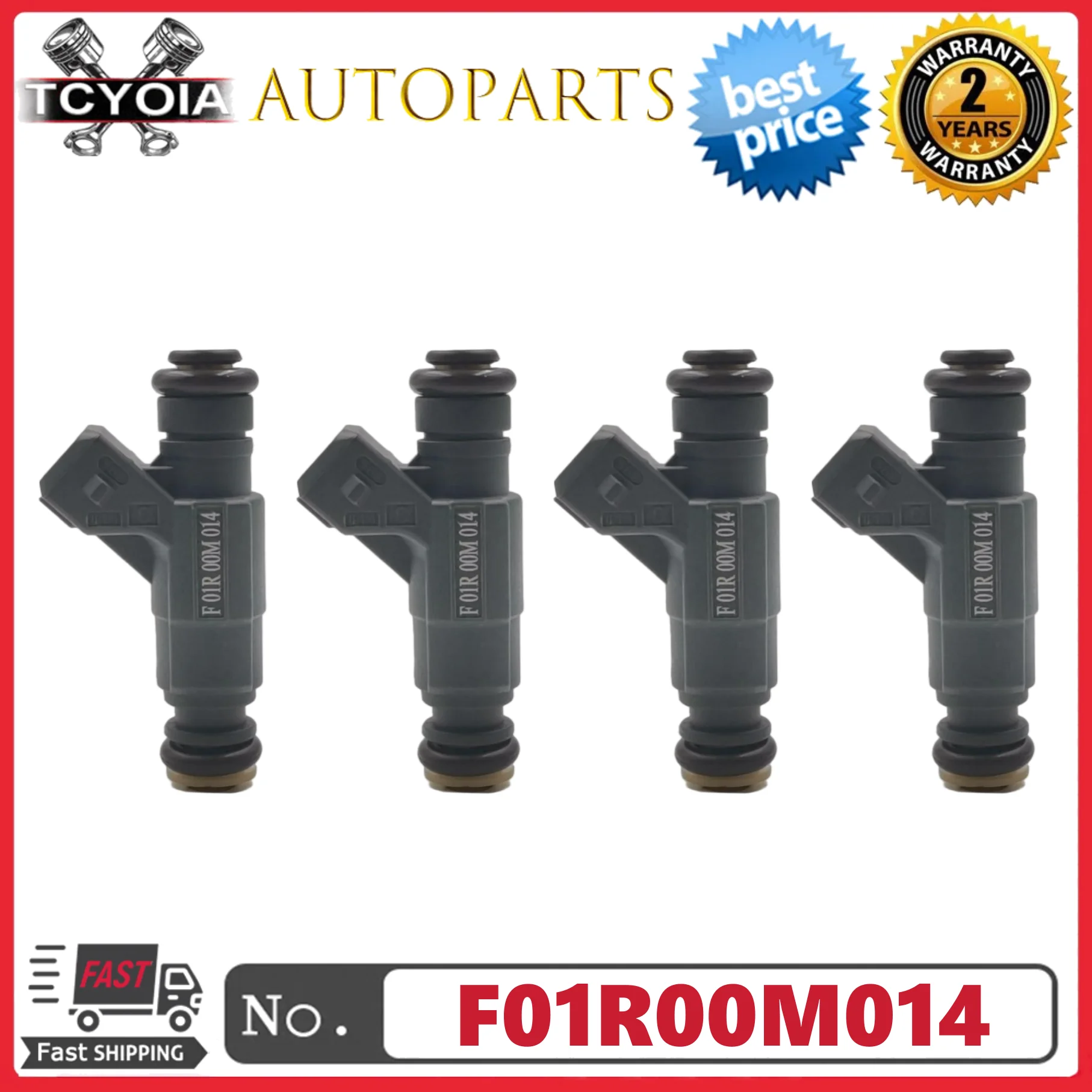 

4pcs/lot Fuel injectors F01R00M014 For Chery 4holes Petrol F 01R 00M 014