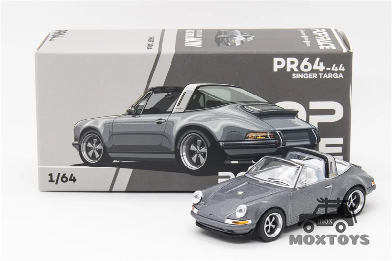 Pop Race 1:64 SINGER TARGA METALLIC GREY Diecast Model Car