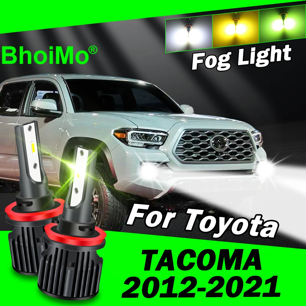 

BhoiMo Front Fog Light Lamp For Toyota Tacoma Led 2012 2013 2014 2015 2016 2017 2018 2019 2020 2021 Bulb