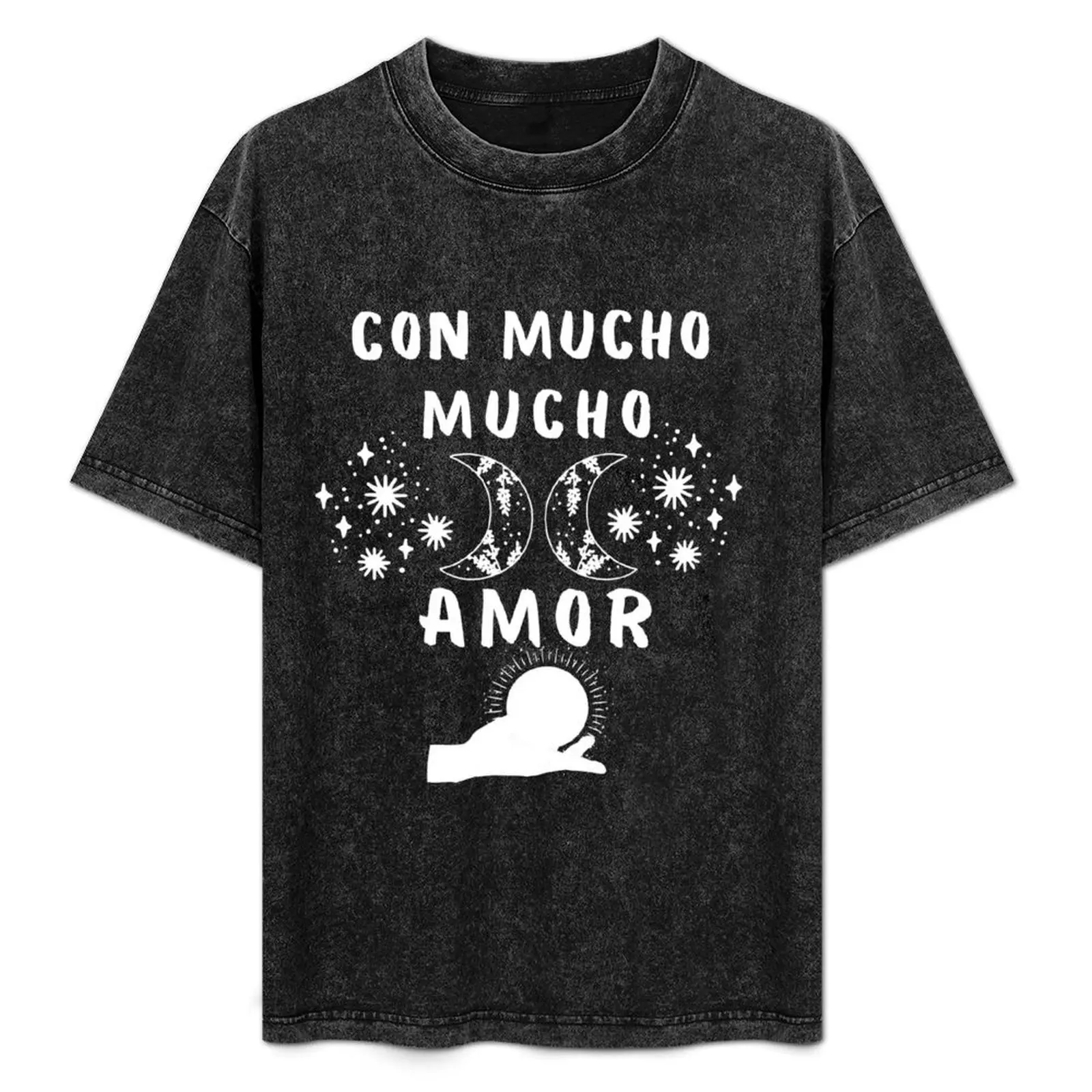 Camiseta Walter Mercado Con mucho mucho Amor, Talla Grande, Informal de Verano