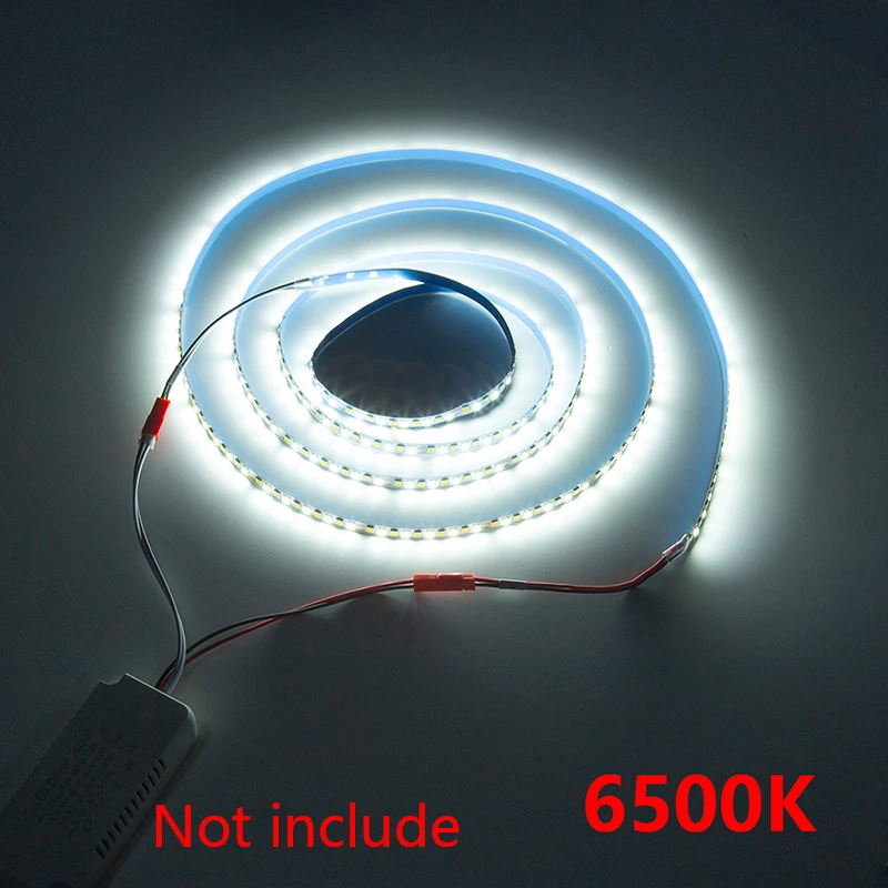 （2 welding point）3 meters 2835 200D dual colors LED strip for repairing chandeliers, 3000K+6500K LED ribbon (51-60W)X2colors