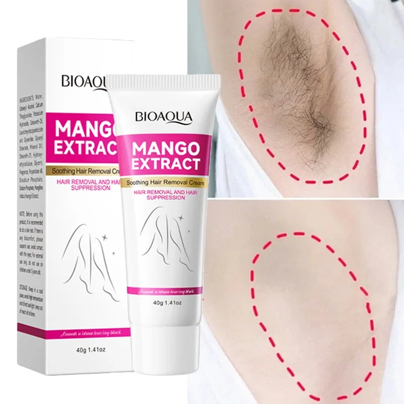Crema de depilación permanente, inhibidor del crecimiento del vello, para cara, brazo, axila, pierna, áreas íntimas, depilación indolora para hombres y mujeres
