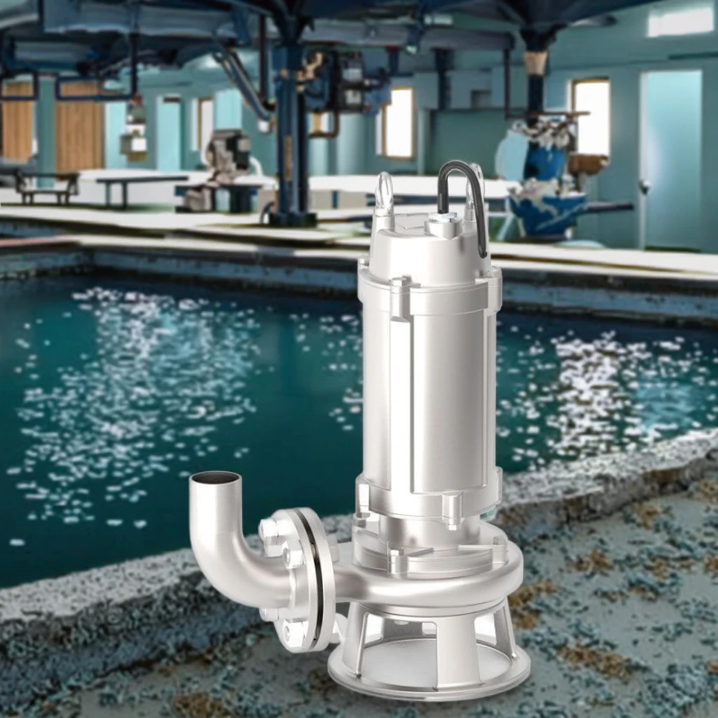 304 Stainless Steel Sewage Pump Resistant Corrosion Resistant Non-Clogging Submersible Pump for Chemical