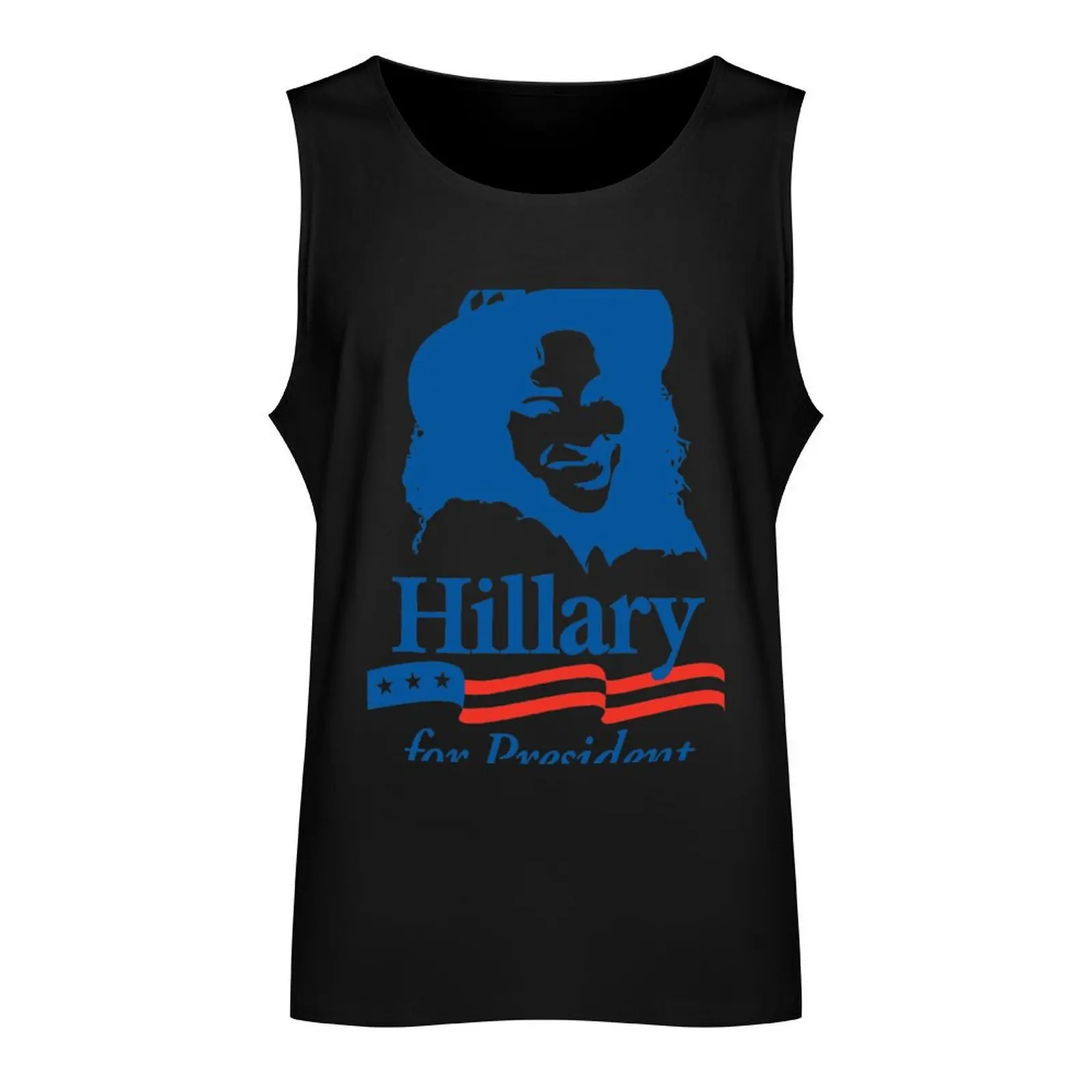 Hillary For President - Red White & Blue Tank Top mens designer clothes gym t-shirts man sports suits gym shirt men