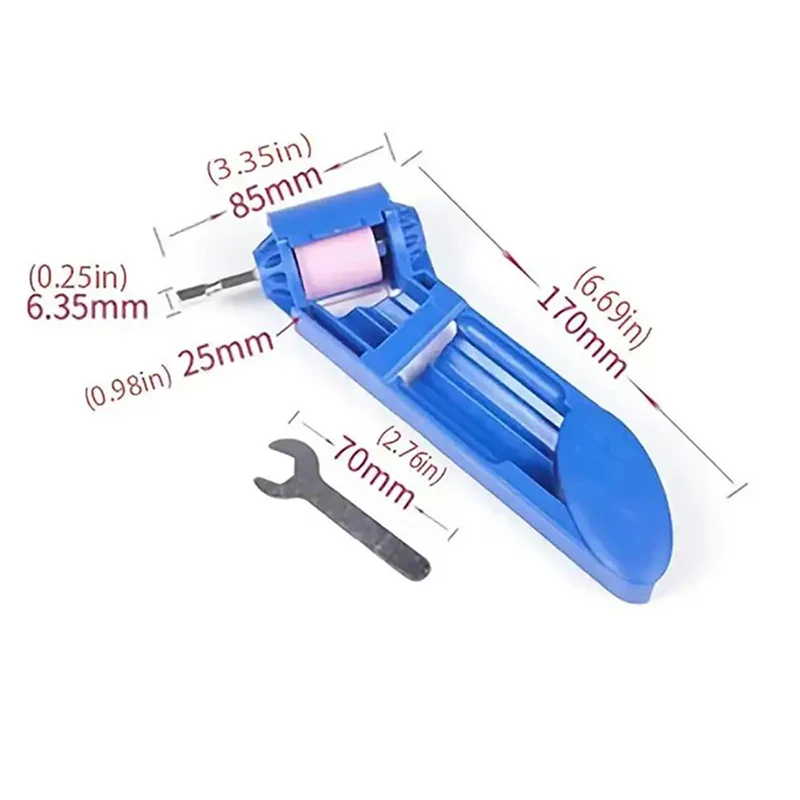 Drill Bit Sharpener Corundum Resisting Drill Polishing Grinder Wheel Tool Portable Corundum Grinding Wheel Tool for 2-12.5mm