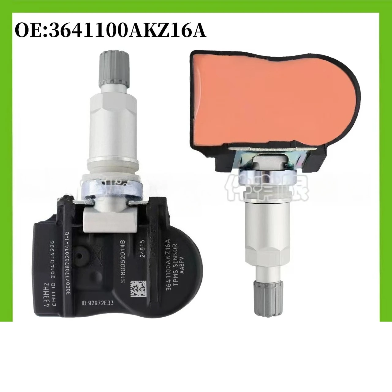 

3641100AKZ16A 1/4pcs TPMS Tire Pressure Monitor Sensor For Haval M6 H6 Great Wall Tengyi C50 433MHz