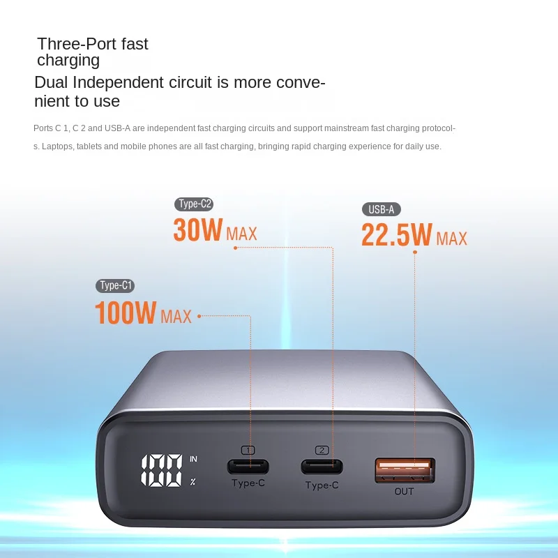 130W fully compatible laptop 20000 mA PPS fast power bank