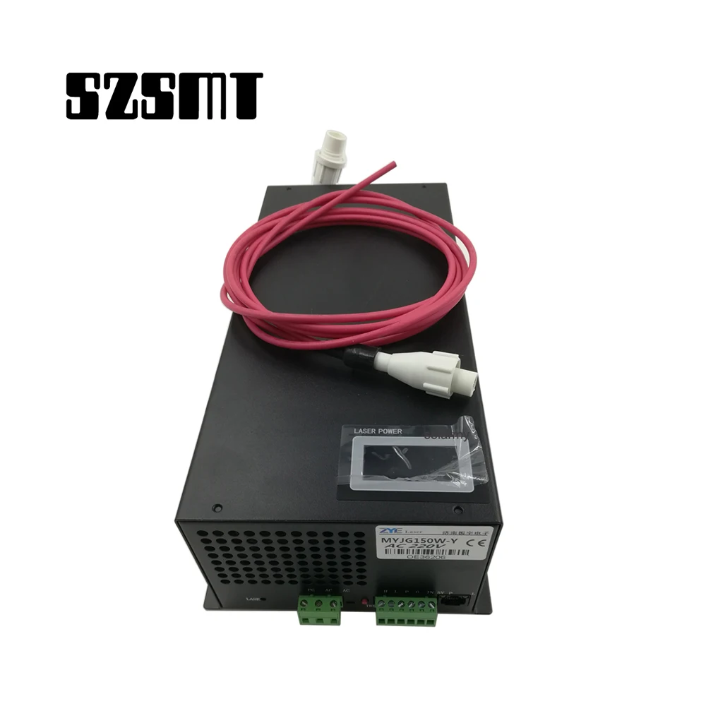 Высококачественный лазерный источник питания со светодиодным дисплеем MYJG150W-Y MYJG150W-X Источник питания для лазерной трубки CO2 мощностью 130–150 Вт