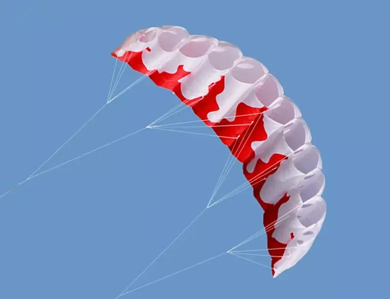 Flamme Dual Line Stunt Power Kite fliegender weicher Drachen Outdoor Windsurf Drachen großer Drachen Nylon Drachen Outdoor-Spielzeug professioneller Drachen Koi