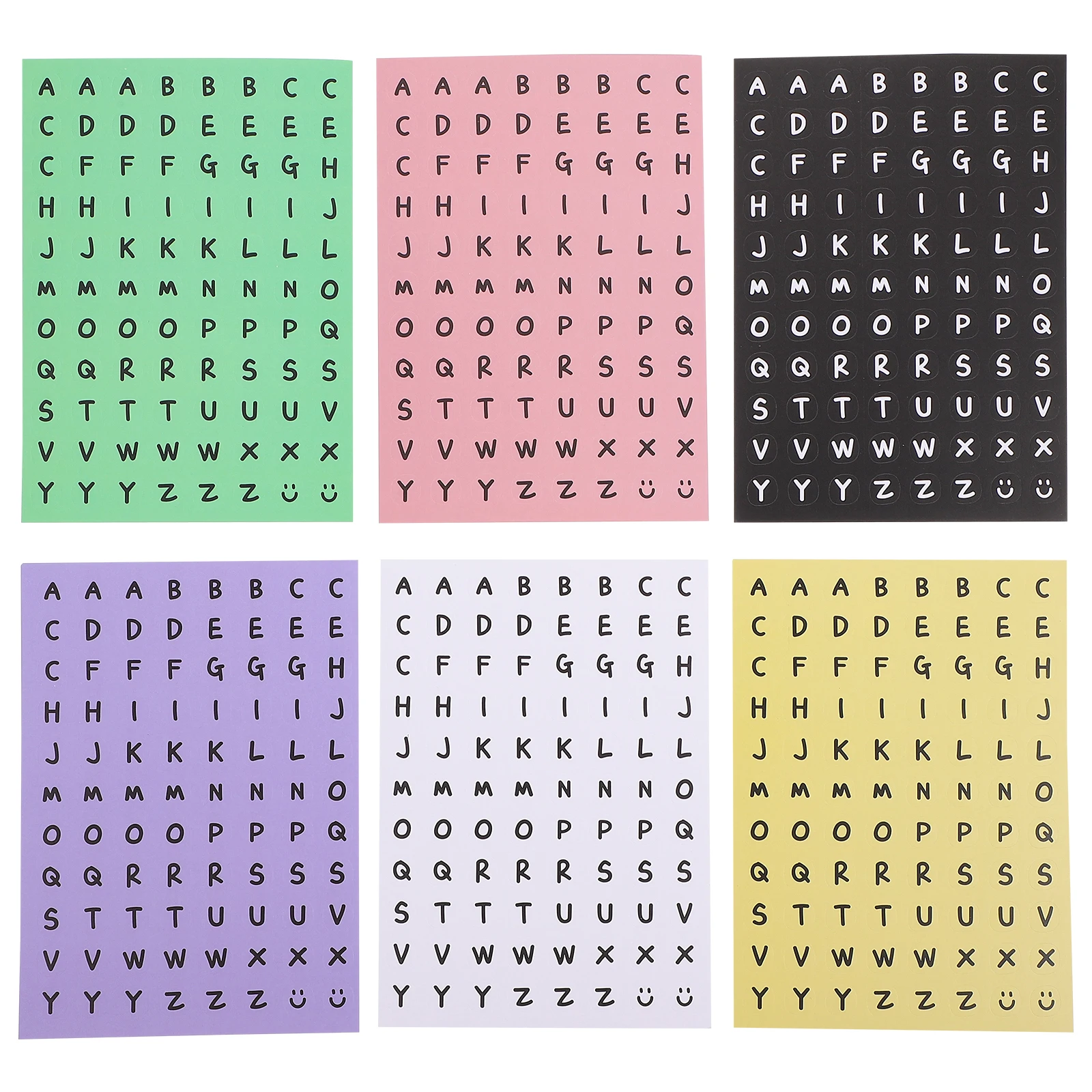 

24pcs 24 Sheets Alphabet Stickers Colorful Letters Self Adhesive Decorative Decals Scrapbook Photo Album Stationery Craft DIY