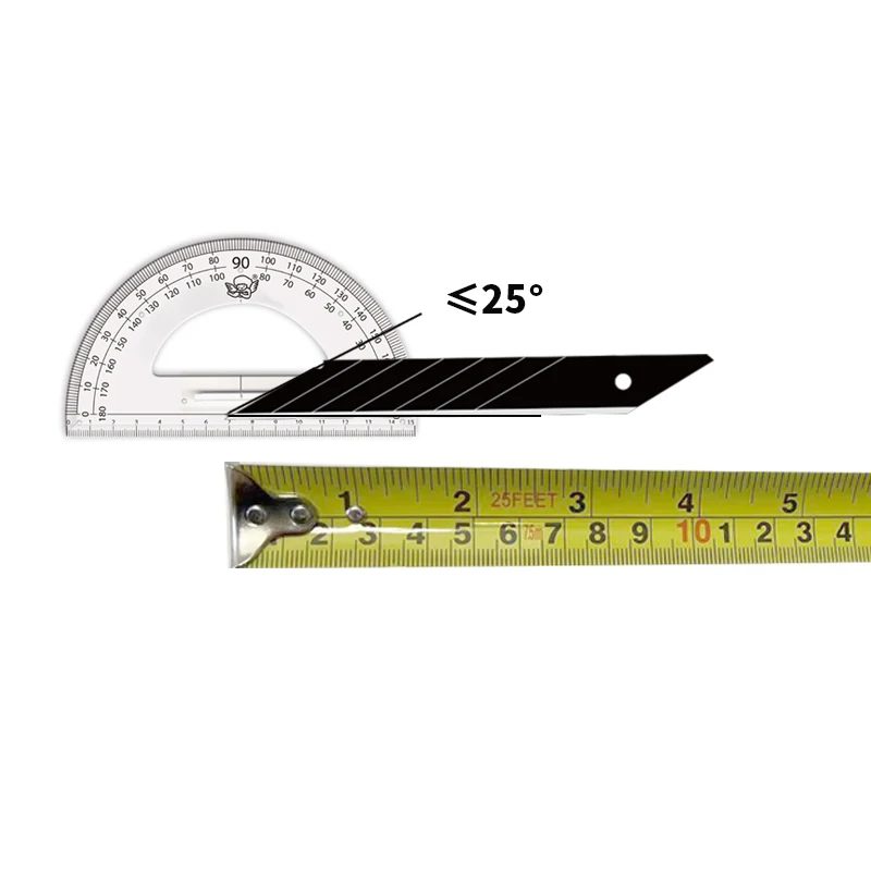 AMR  Alloy Steel Replace Utility Knife Blade 25mm/18mm/9mm Thick Black DIY Tool Carving Blade For Student Office Stationery