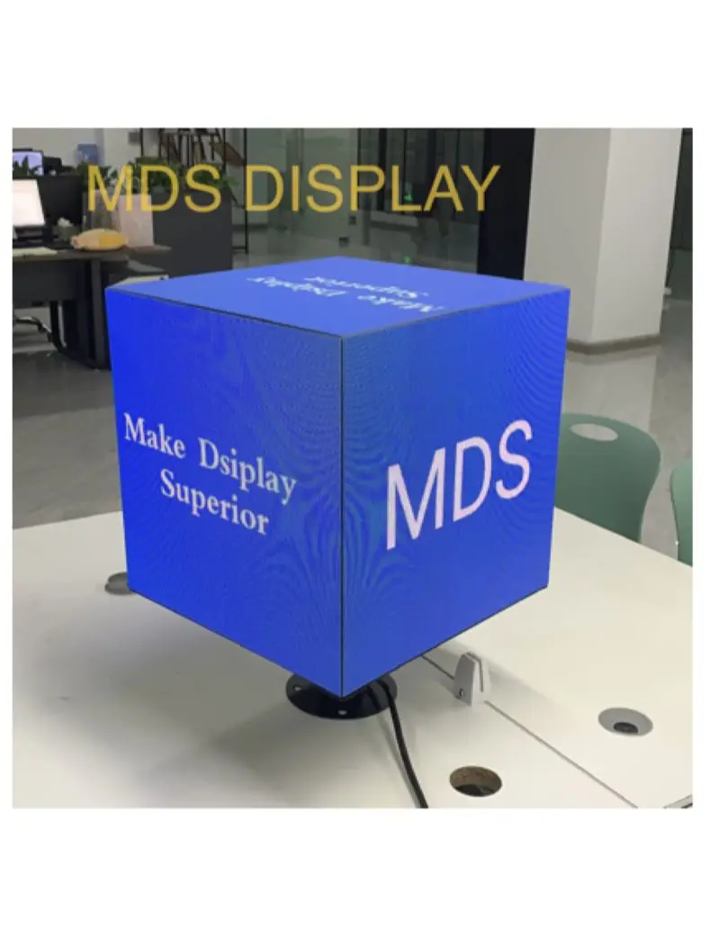 High Resolution P2.5 Outdoor LED Cube Screen Creative 4 or 5 Sides Advertising LOGO Customized Display