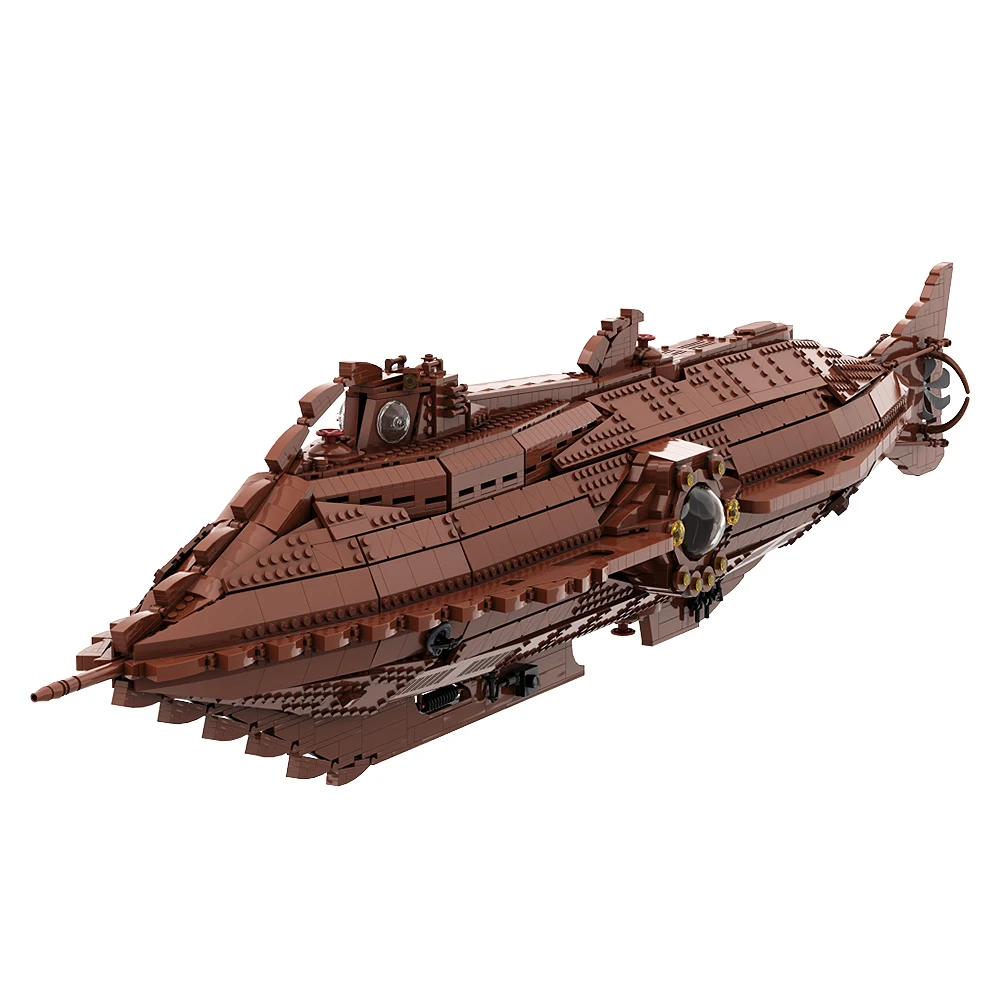 Gobricks MOC Submarine Leagues Under the Sea Ship Nautilus Building Blocks Set 20000 Boat Vessel Bricks Toys For Children Gifts