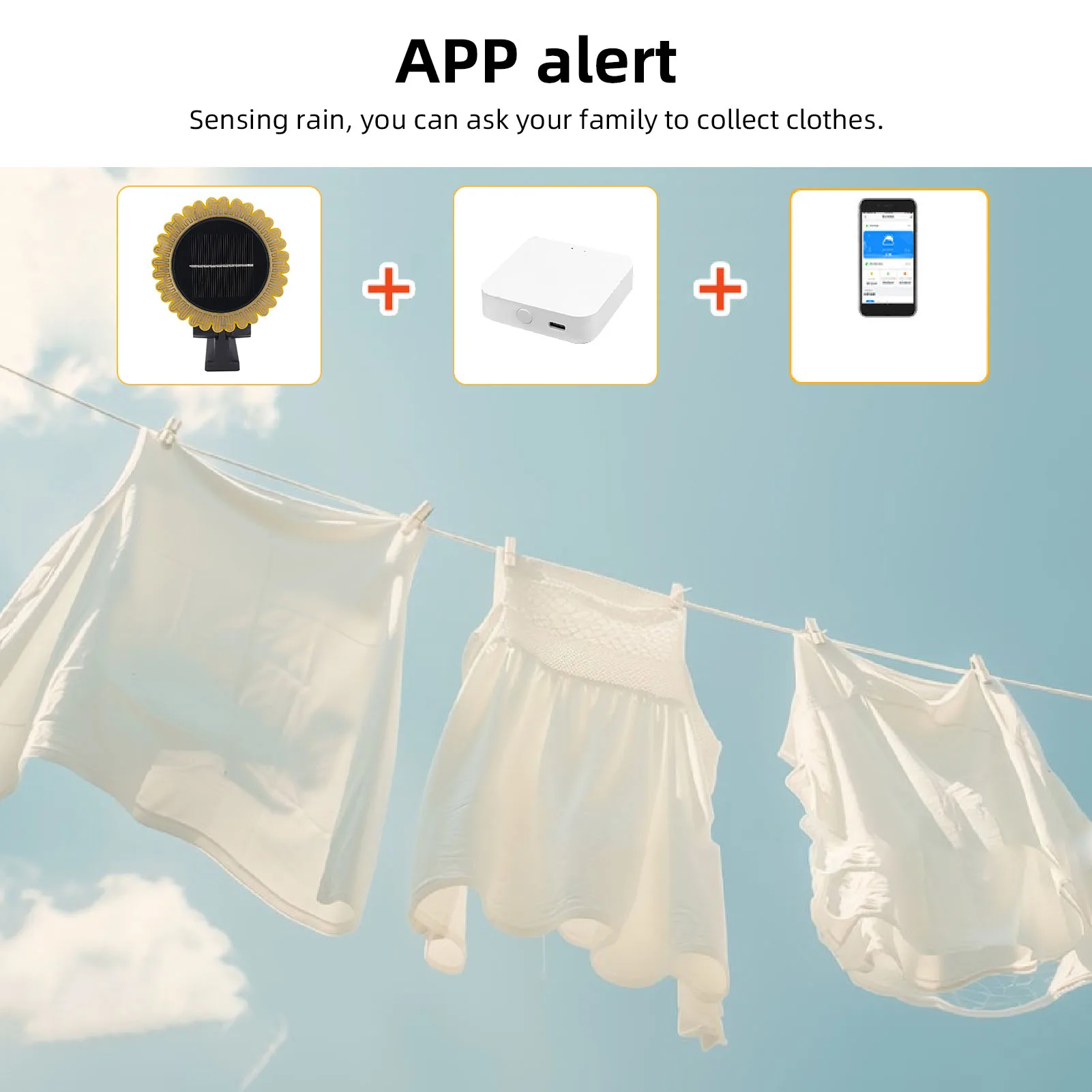 WiFi Rainwater Detector Smart Rain Sensor Solar Charging High Accuracy Intelligent Linkage Water Resistant for Tuya for Zigbee