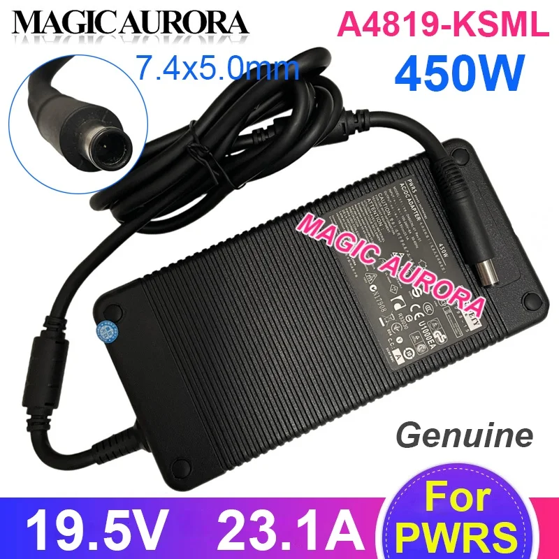 

Genuine PWRS D450CNL-01 Power Adapter 19.5V 23.1A 450W 7.4x5.0mm for MSI For Clevo Gaming Laptop Charger New