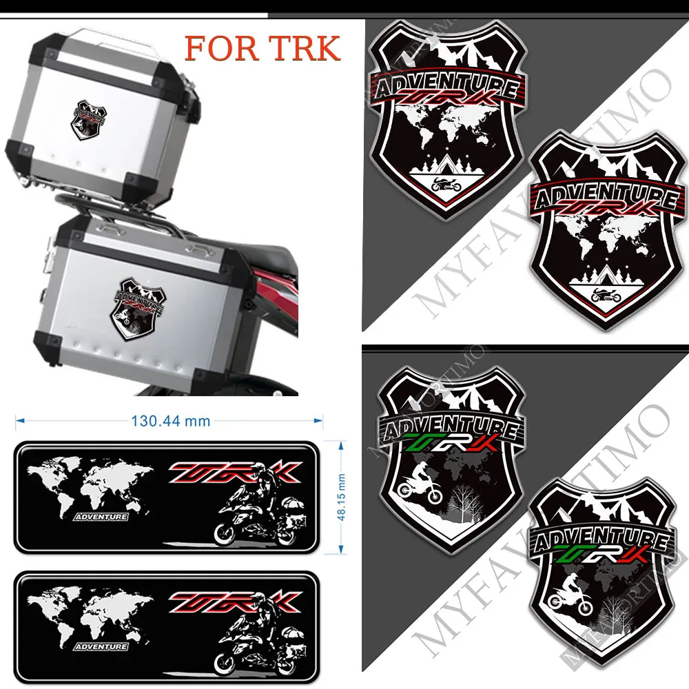 

For Benelli TRK502 TRK 521 502 X TRK521 Protector Trunk Luggage Aluminum Cases Stickers Tank Pad Emblem Fairing Fender