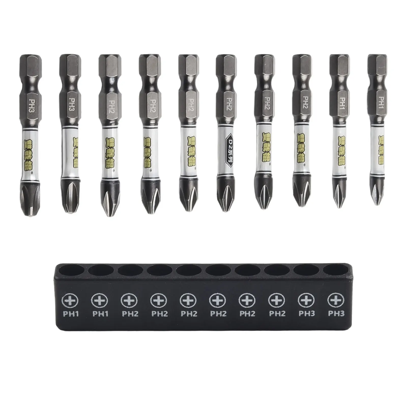 Professional Screwdriver Bit Set for Various Quick Change Chucks 1/4 Hex Shanks Suitable for Electric Screwdrivers and Drills